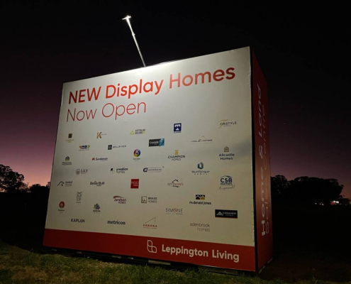 solar signage lights in Western Sydney