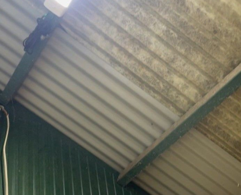 Solar lighting at a rest stop