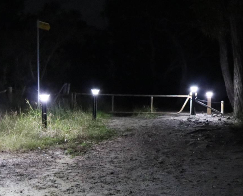 blackheath-chalet-7 solar bollard lights at blackheath chalets