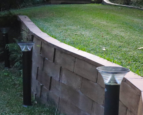 solar bollard lights at retirement village