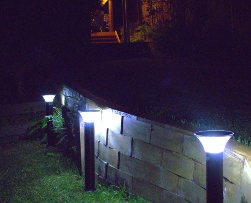 solar bollard lights at retirement village